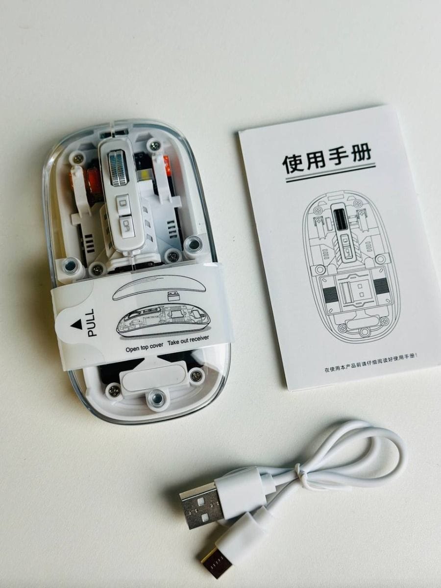 GearUP WM30 Transparent Crystal 2.4G + Bluetooth Magnetic Wireless Mouse 3 GearUP WM30 Transparent Crystal 2.4G + Bluetooth Magnetic Wireless Mouse