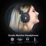 Maono AU-MH501 Professional Studio Monitor Headphone, Over Ear with 50mm Driver for Gaming, DJ, Studio and Microphone Recording - Image 4
