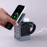 Valdus Pixel Dock 5-in-1 Wireless Charger with Speaker and Clock