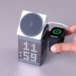 Valdus Pixel Dock 5-in-1 Wireless Charger with Speaker and Clock - Image 2