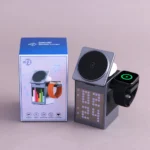 Valdus Pixel Dock 5-in-1 Wireless Charger with Speaker and Clock - Image 4