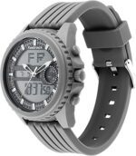 Fastrack NS38064PP01 Streetwear Quartz Analog-Digital Black Dial PU Strap Watch - Image 2