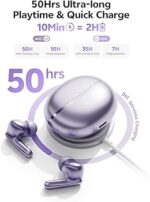 QCY MeloBuds N70 Adaptive Hybrid ANC Wireless Earbuds – Purple - Image 2