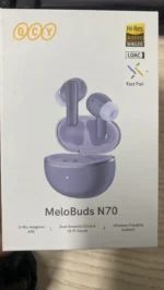 QCY MeloBuds N70 Adaptive Hybrid ANC Wireless Earbuds – Purple - Image 3