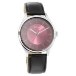 Titan Workwear NP1802SL05 Men's Urban Edge Lustrous Maroon Dial Leather Watch